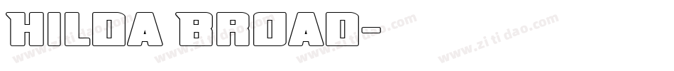 Hilda Broad字体转换